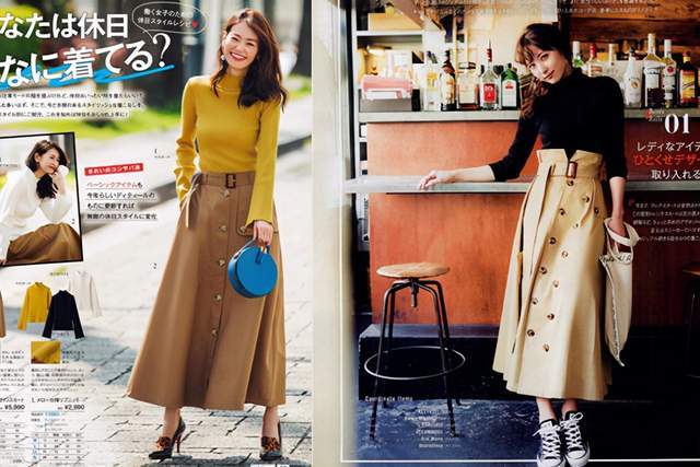 日本时尚达人太会穿半身裙,简约高级又复古,每套都是借鉴模板