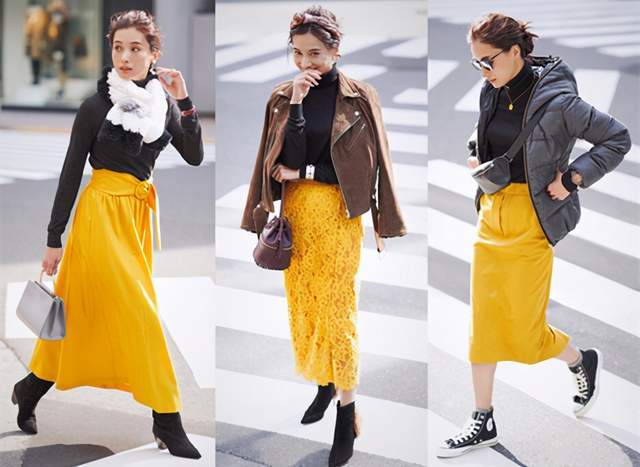 日本时尚达人太会穿半身裙,简约高级又复古,每套都是借鉴模板