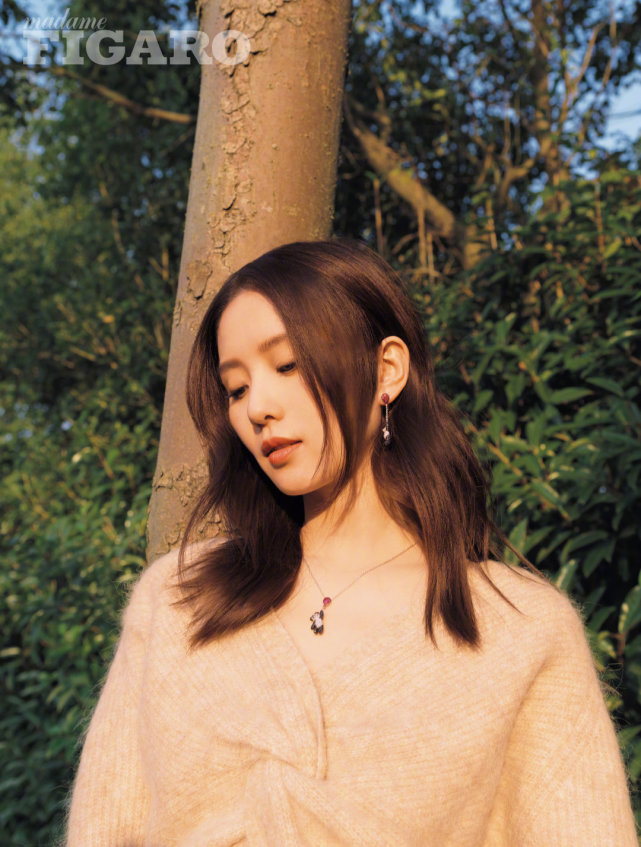 刘诗诗身穿仙气连衣裙配精致珠宝，封面大片释出！