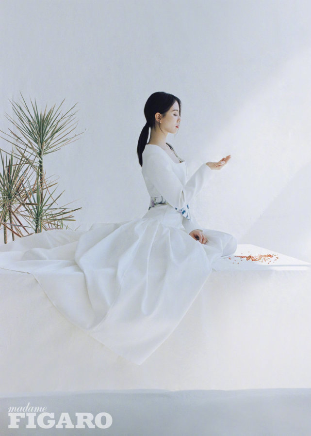 刘诗诗身穿仙气连衣裙配精致珠宝，封面大片释出！