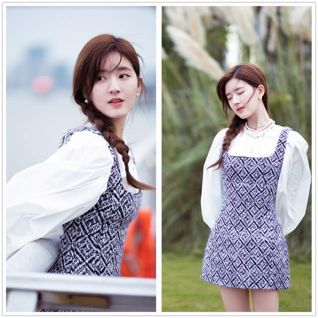 “初恋女孩”赵露思初冬穿搭“上暖下凉”?一般人HOLD不住