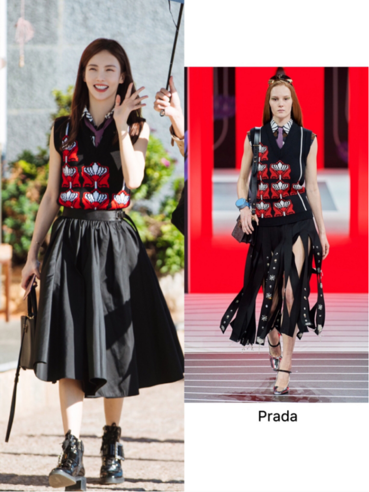 金晨真是典型的“斩男”型美女!背心搭蓬蓬裙甜美可爱,衣品超棒