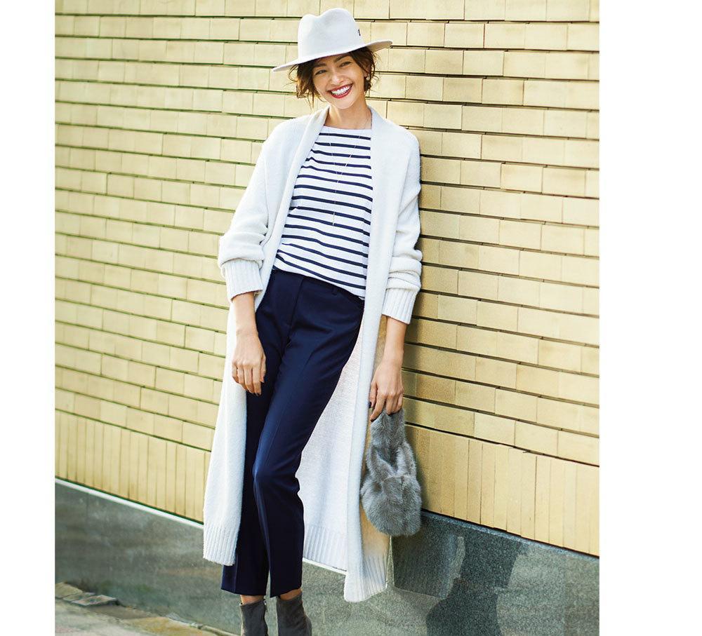 奔四奔五的时髦女人都喜欢用针织衫搭配，减龄百搭又显气质