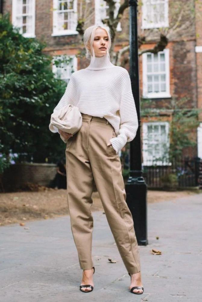 最近火了一条裤子，叫“锥形裤”，显高显瘦有气质早春穿正好