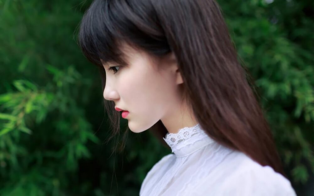 仙气飘飘的清纯白裙美少女森女系街拍图片写真集