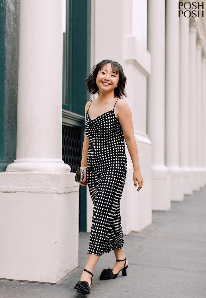 辣目洋子证明了胖胖的女孩子也能很时髦！穿波点裙性感又可爱