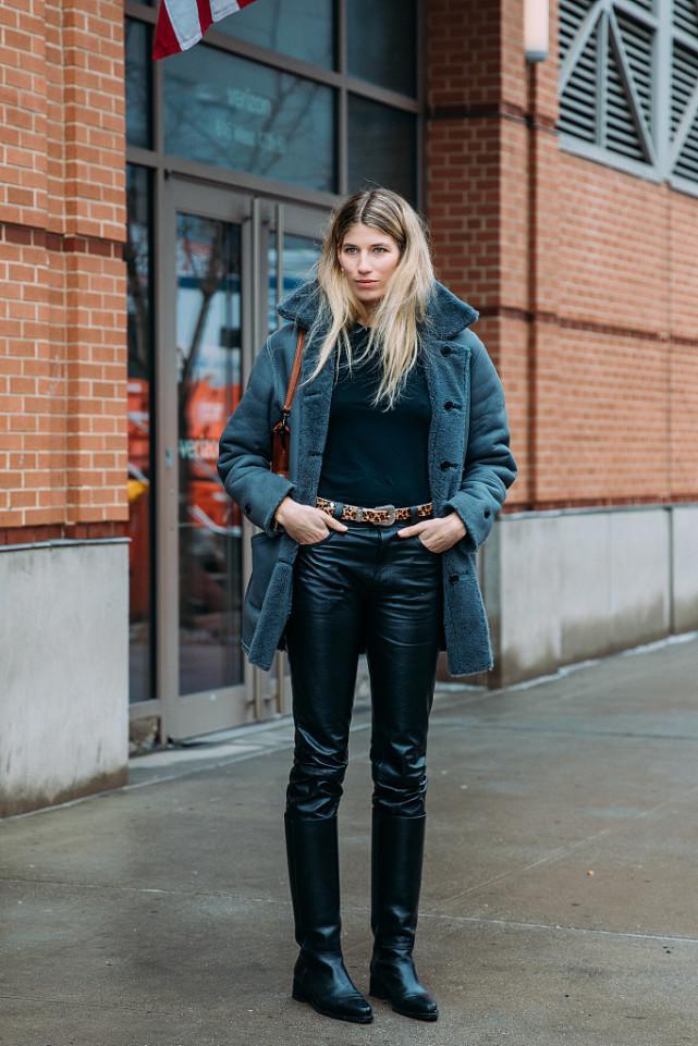 欧美街拍：长裤这样穿又帅又酷，让你轻松拥有模特比例