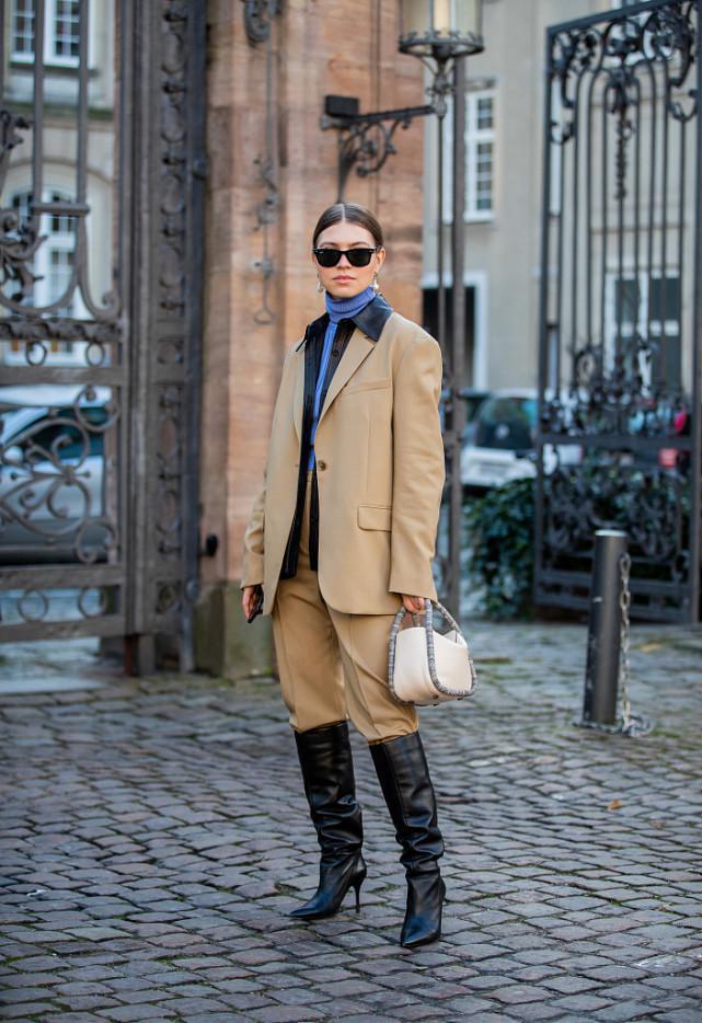 欧美街拍：长裤这样穿又帅又酷，让你轻松拥有模特比例