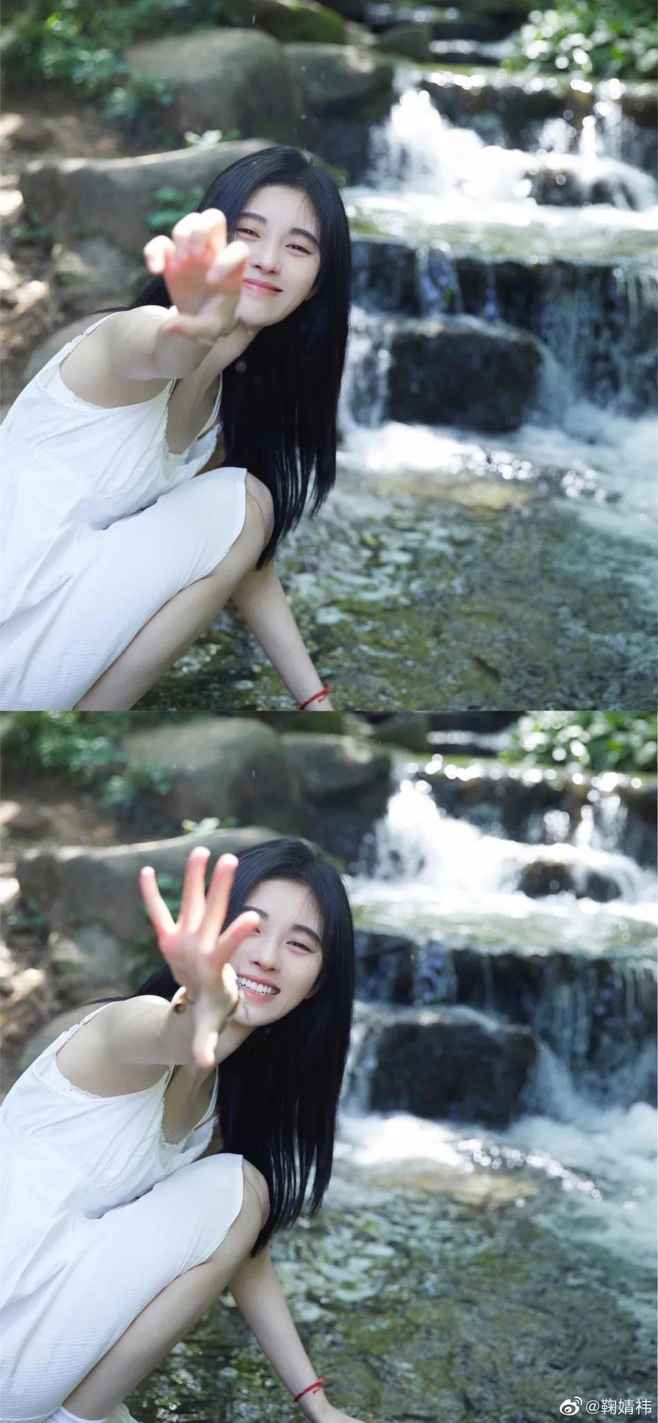 美女鞠婧祎晒夏日甜美写真!雪肤娇嫩性感明媚太迷人