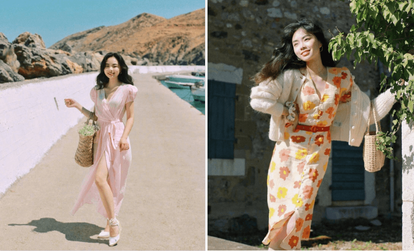 小个子女生穿衣有道!夏天裙装学这位法式博主,一键复制照着穿就好看