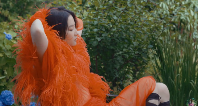 刘亦菲曝初夏丛林大片，85花风格大胆，侧颜杀可比肩杨幂