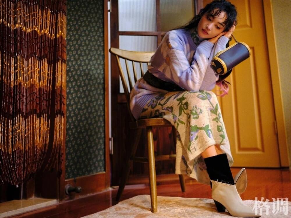 繁杂复古潮流秋冬怎么穿 学郑爽时尚杂志图片