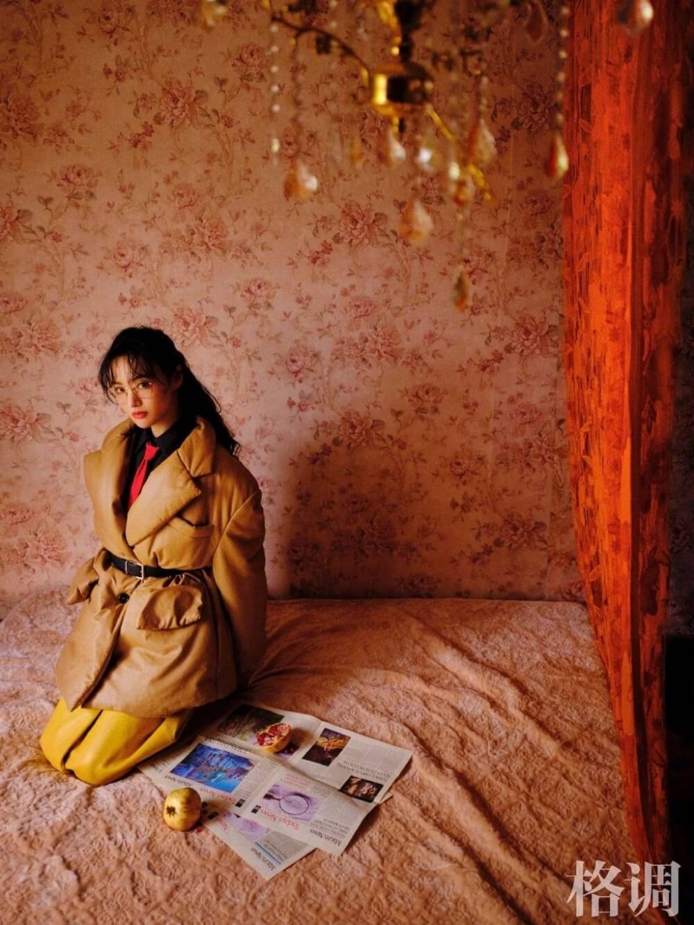 繁杂复古潮流秋冬怎么穿 学郑爽时尚杂志图片