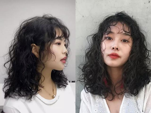 女生羊毛卷发型图片 适合什么发型和脸型