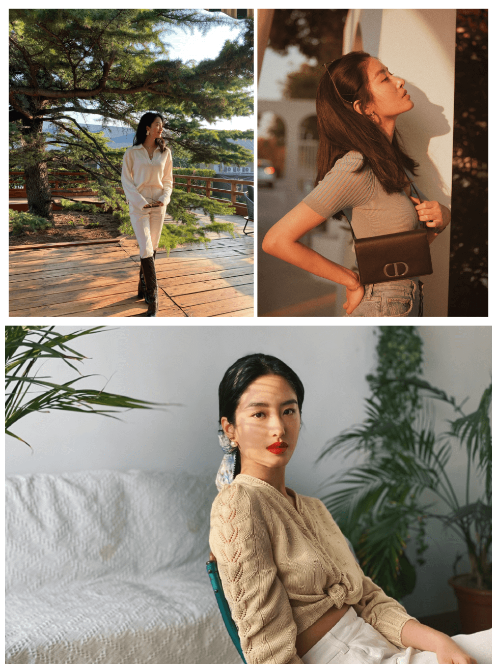 杨采钰的法式风太撩人了,南法衬衫优雅有风情,难掩阔太气质!