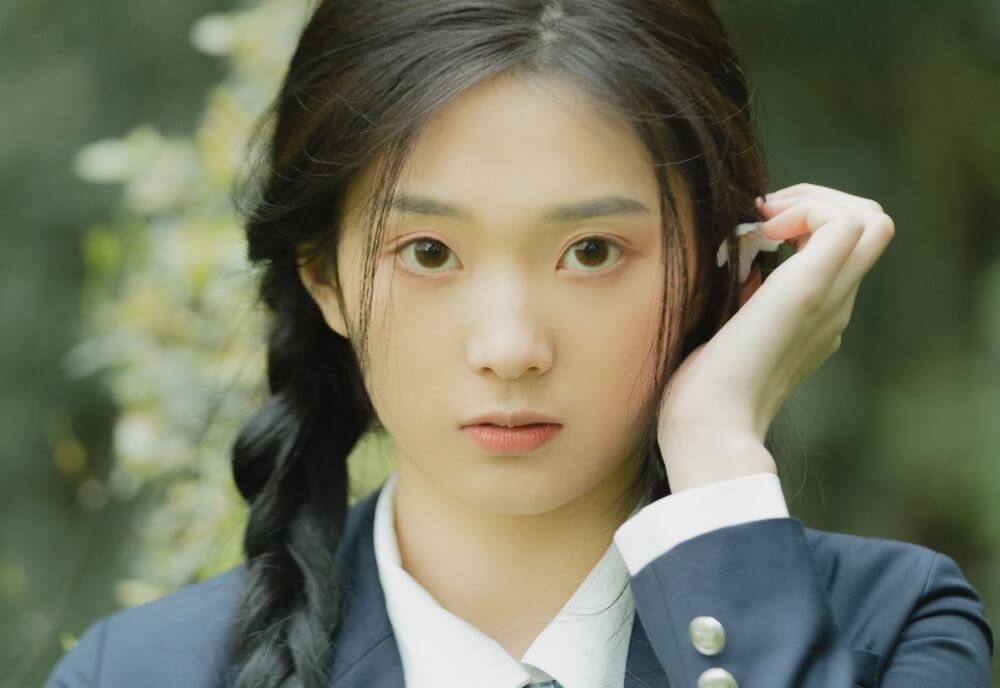 内地新生代女演员张可艾麻花辫日杂风JK制服清新图片写真