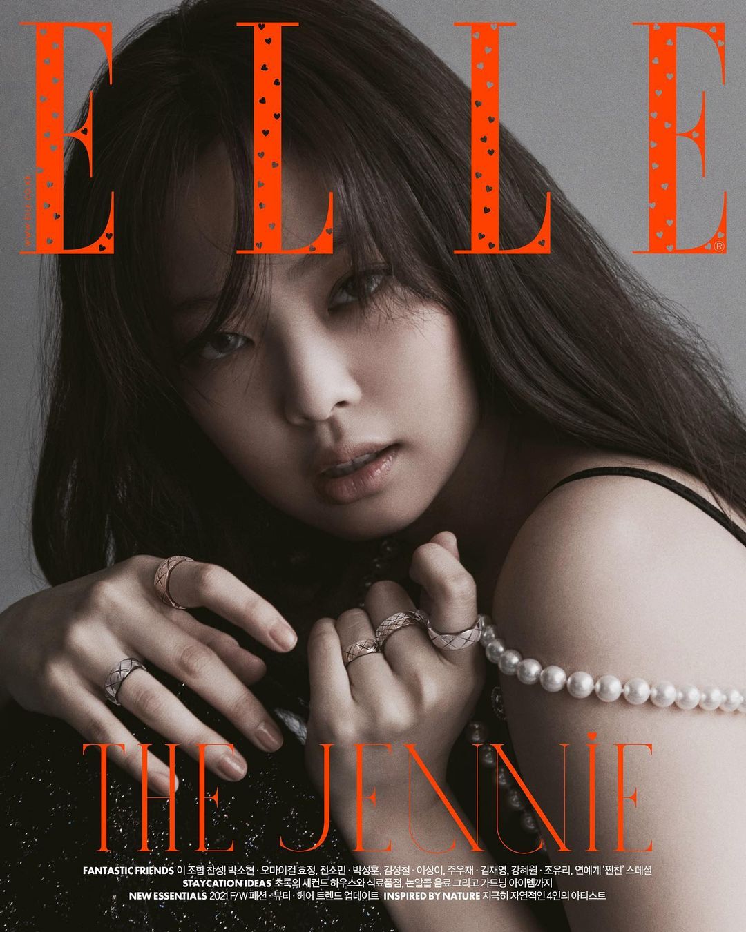 Jennie再次登韩版《Elle》，这次的发型可爱性感太撩人