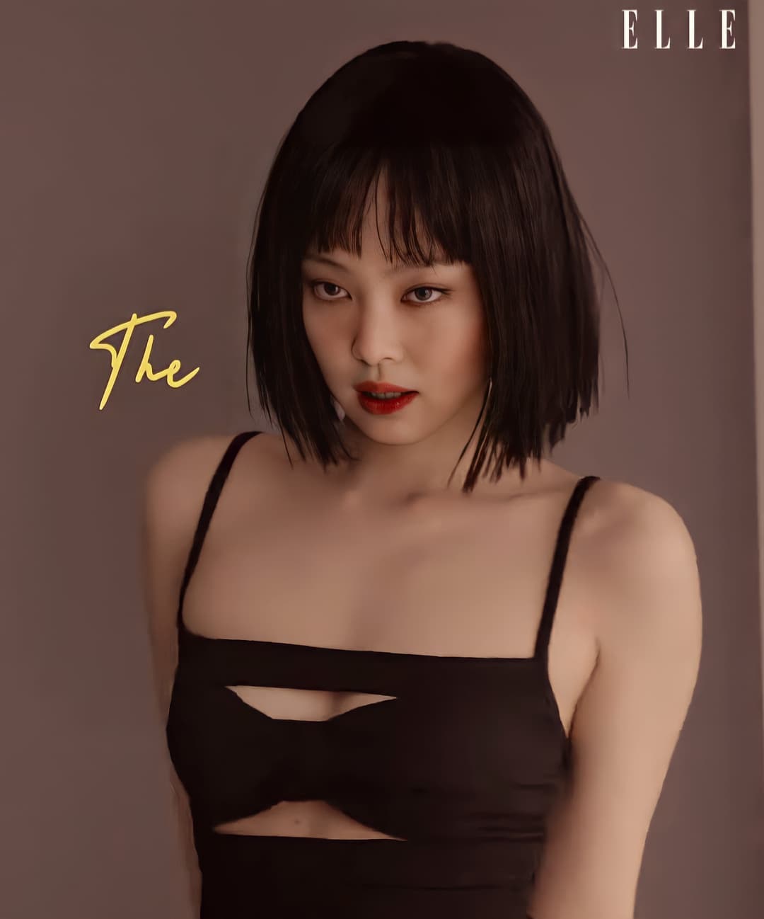 Jennie再次登韩版《Elle》，这次的发型可爱性感太撩人