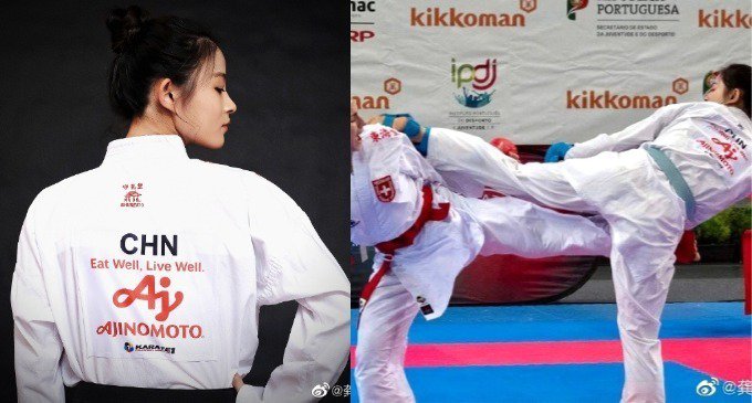 神似石原里美、撞脸章子怡,空手道女神龚莉武艺高强,反差萌圈粉