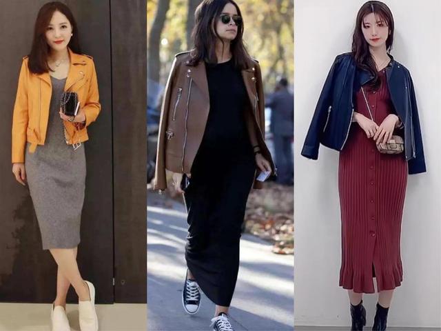 针织长裙搭配什么外套好看?