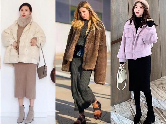 针织长裙搭配什么外套好看?
