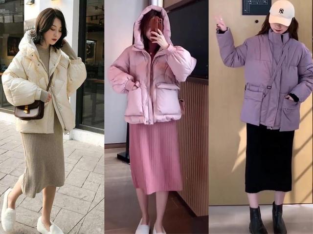 针织长裙搭配什么外套好看?