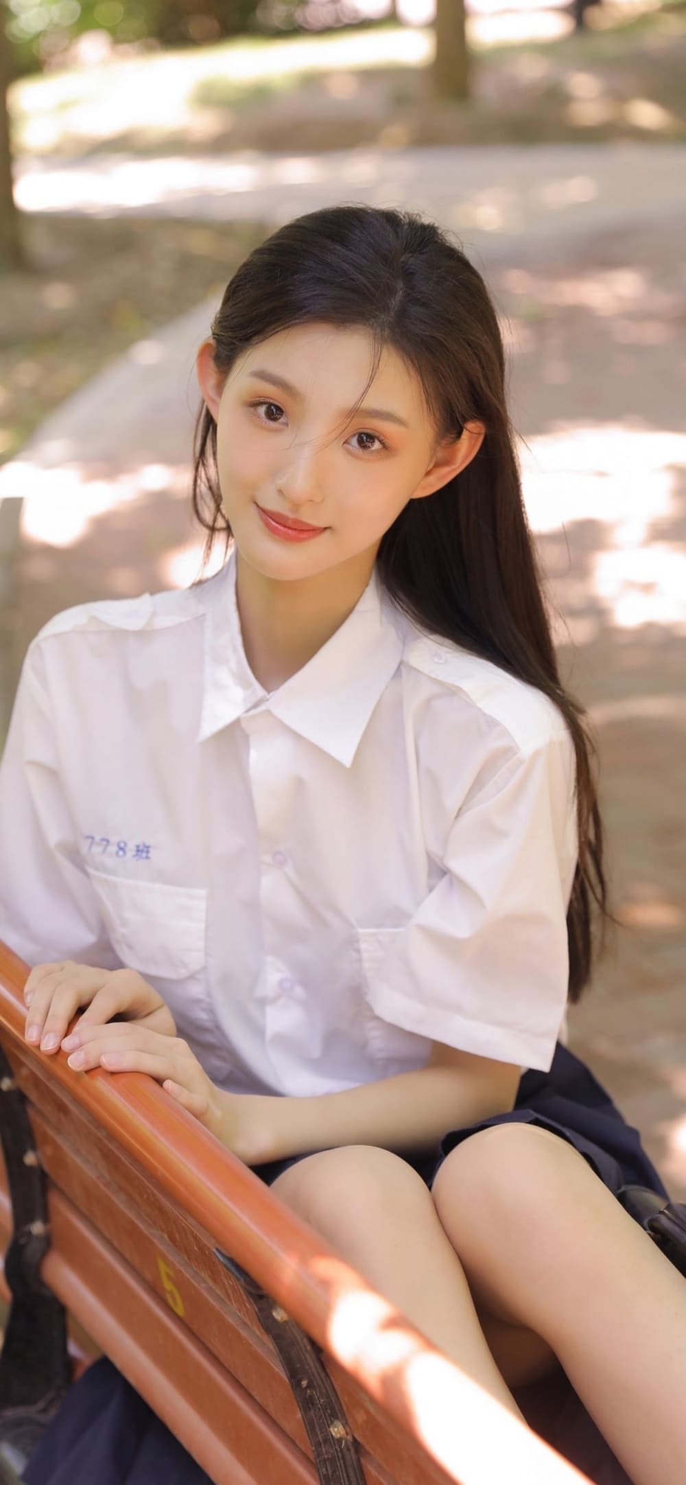 校园女神黑长直户外清新唯美写真合集