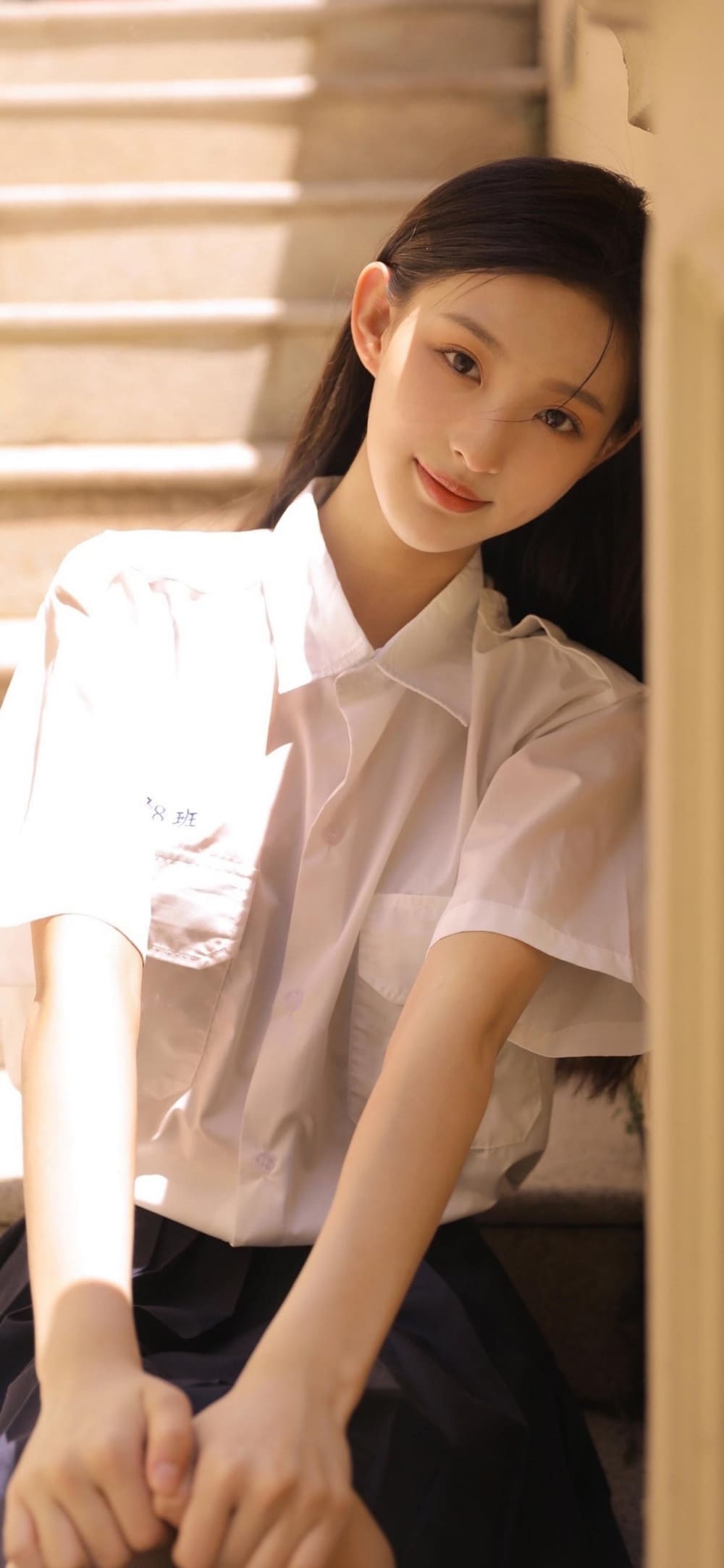 校园女神黑长直户外清新唯美写真合集