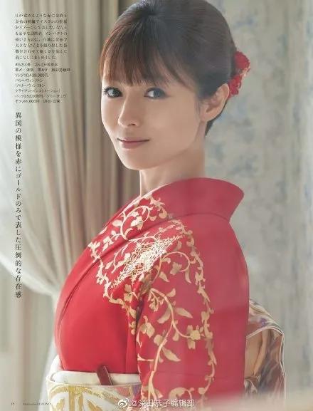 深田恭子和服太惊艳!短发利落眼睛动人