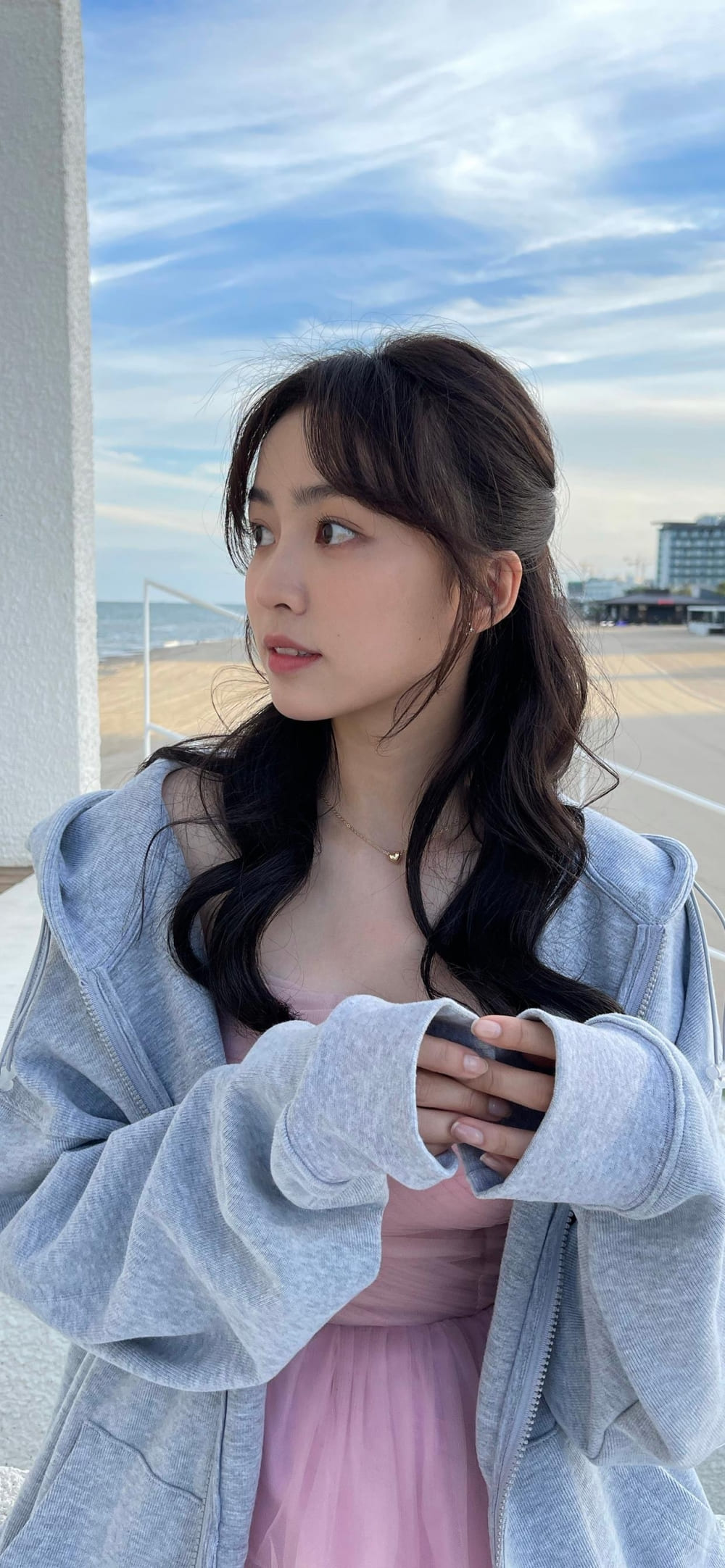 清新无公害甜美女友夏日度假风写真