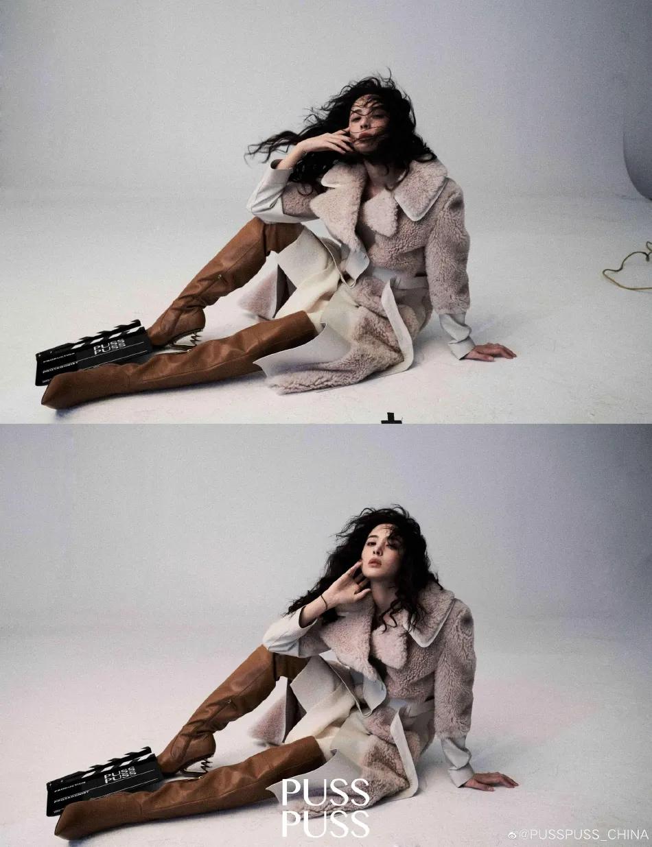 古力娜扎电影胶片写真超妩媚！羊毛卷直短发惊艳耀眼