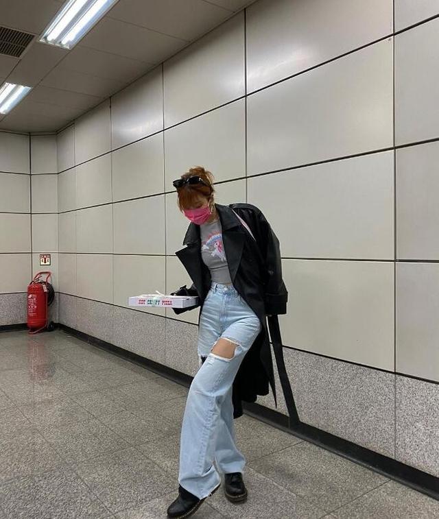 韩国时尚搭配博主gemjem慵懒韩式辣妹打扮