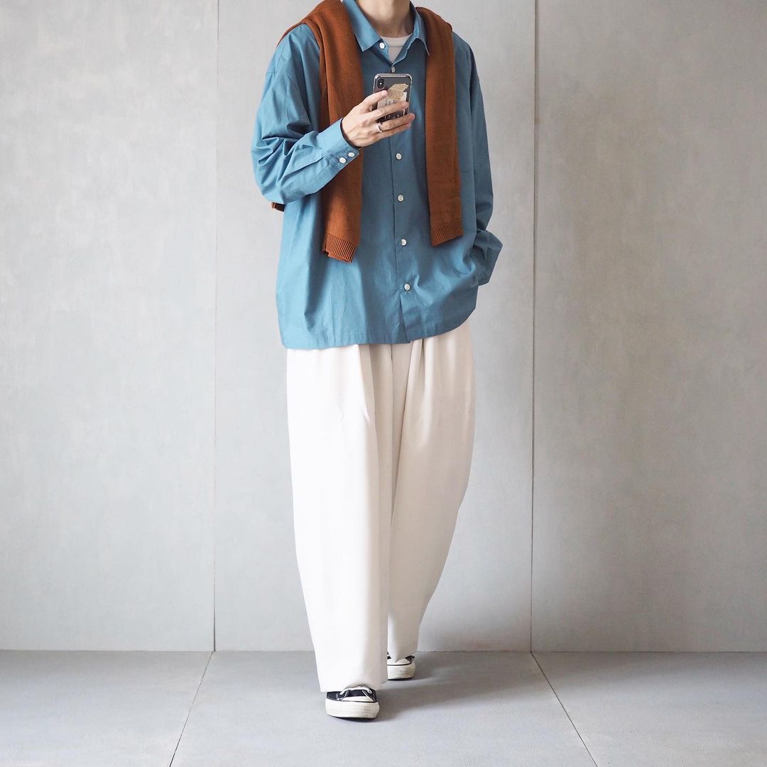 人见人爱的宽松淡盐风搭配，学这3位男子日系潮流穿搭