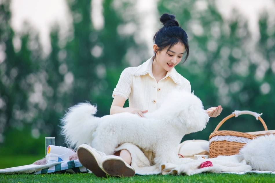 赵丽颖靓丽写真大秀小蛮腰！丸子头可爱又迷人