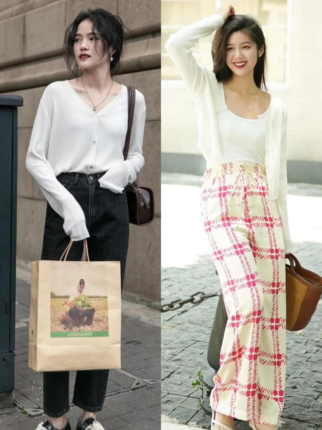 穿衣简约高级的女性，秋季都爱穿针织衫，看极简风博主就知道了