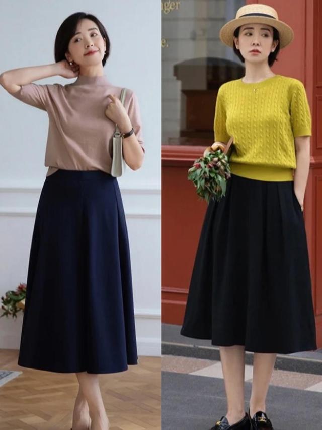 穿衣简约高级的女性，秋季都爱穿针织衫，看极简风博主就知道了