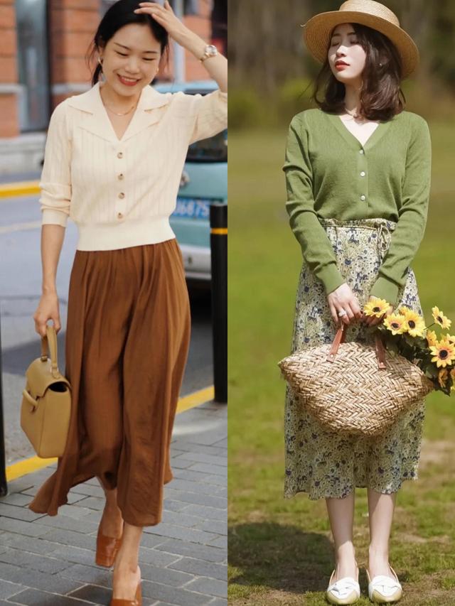 穿衣简约高级的女性，秋季都爱穿针织衫，看极简风博主就知道了