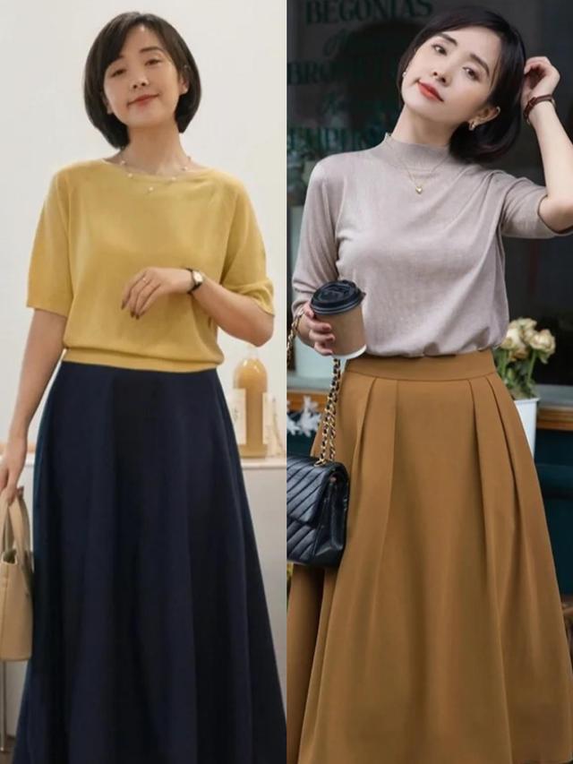 穿衣简约高级的女性，秋季都爱穿针织衫，看极简风博主就知道了