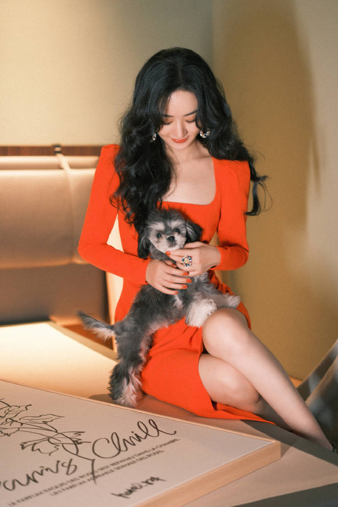 赵丽颖穿红色紧身裙大秀白皙美腿！港风韵味十足美得让人窒息