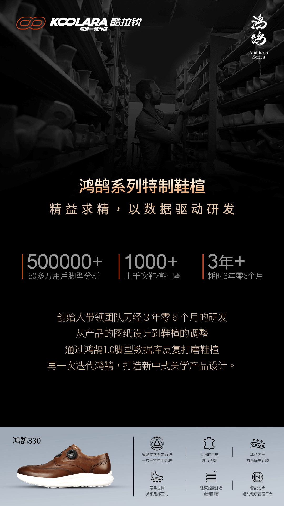 酷拉锐鸿鹄系列：一双注入运动灵魂的商务鞋