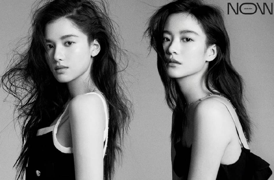 张婧仪李庚希拍时尚写真照片，靓丽香肩大长腿太惊艳！-4
