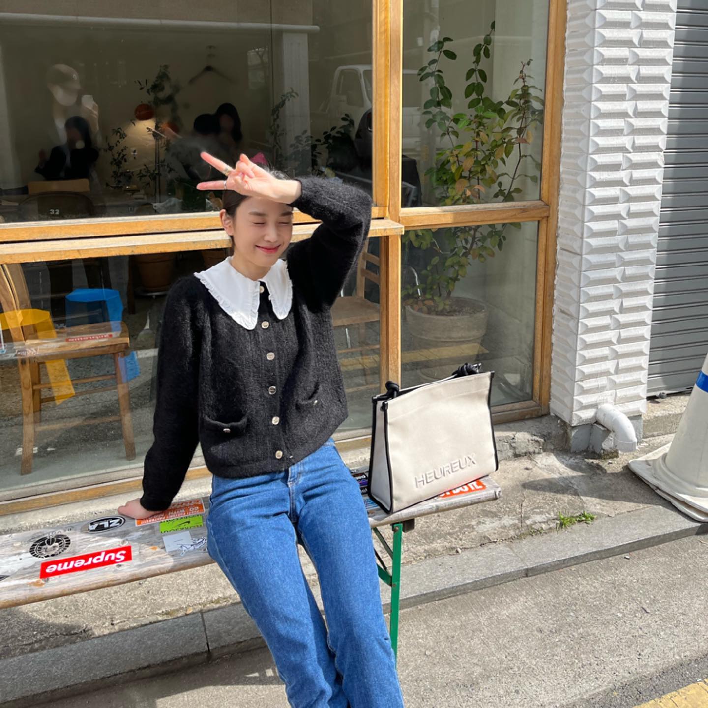 自然清新的混搭还有知性气质,韩国演员张姬领的穿搭太有品了