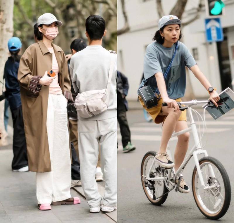 上海街拍：既有长裤拖地，又有下身失踪，两种造型都时髦-12