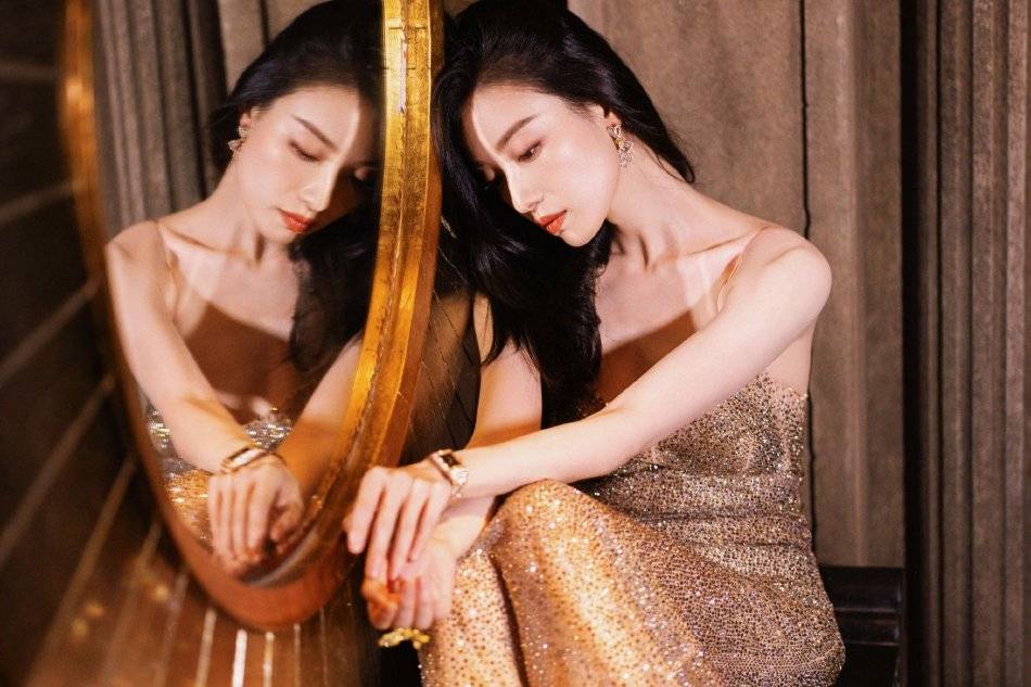 倪妮穿粉色亮片礼服图片释出,大秀事业线气质太完美-6 倪妮穿粉色亮片礼服图片释出,大秀事业线气质太完美