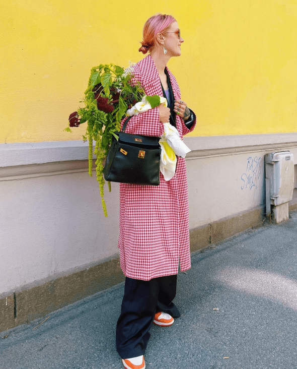 挪威时尚博主Marianne Theodorsen 所有色彩在她身上都无比和谐