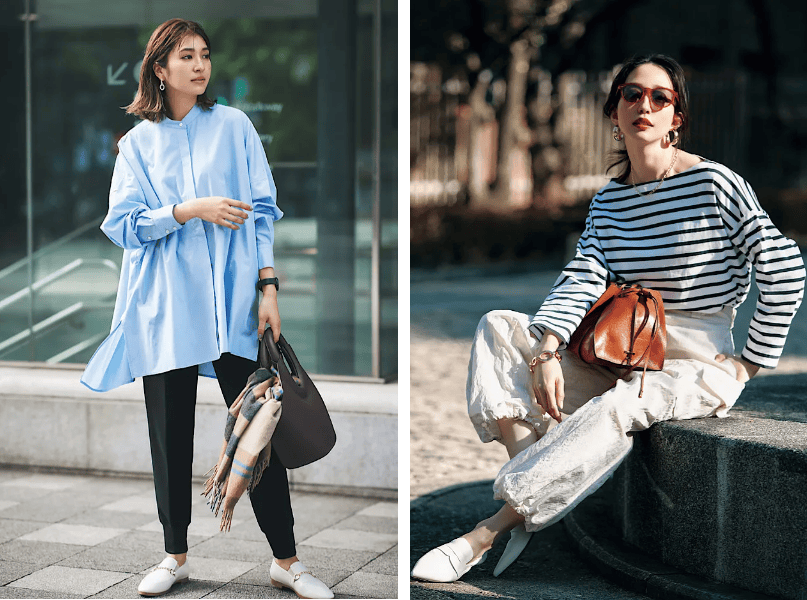 春天回头率最高的九分裤+平底鞋穿法，舒适时髦小个子也适合