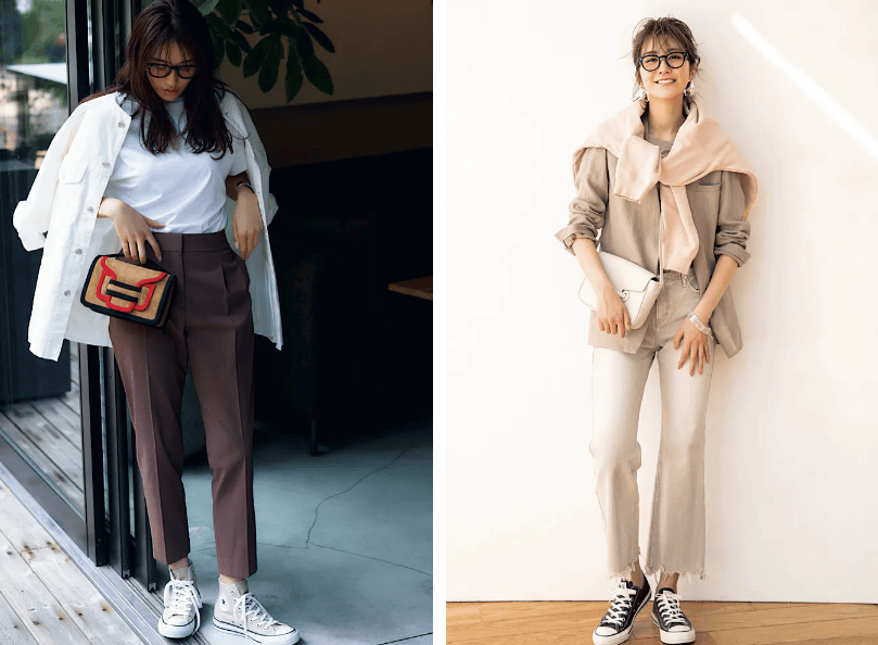 春天回头率最高的九分裤+平底鞋穿法，舒适时髦小个子也适合