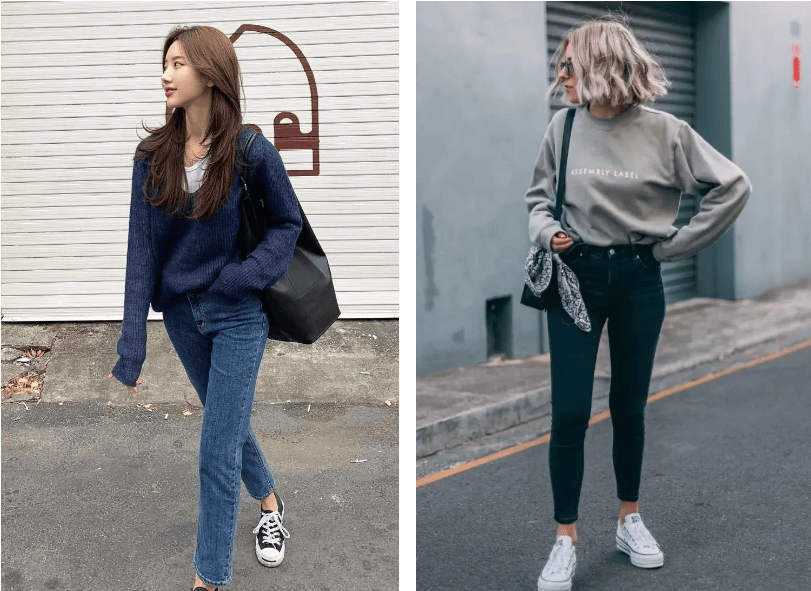 春天回头率最高的九分裤+平底鞋穿法，舒适时髦小个子也适合