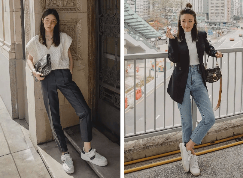 春天回头率最高的九分裤+平底鞋穿法，舒适时髦小个子也适合