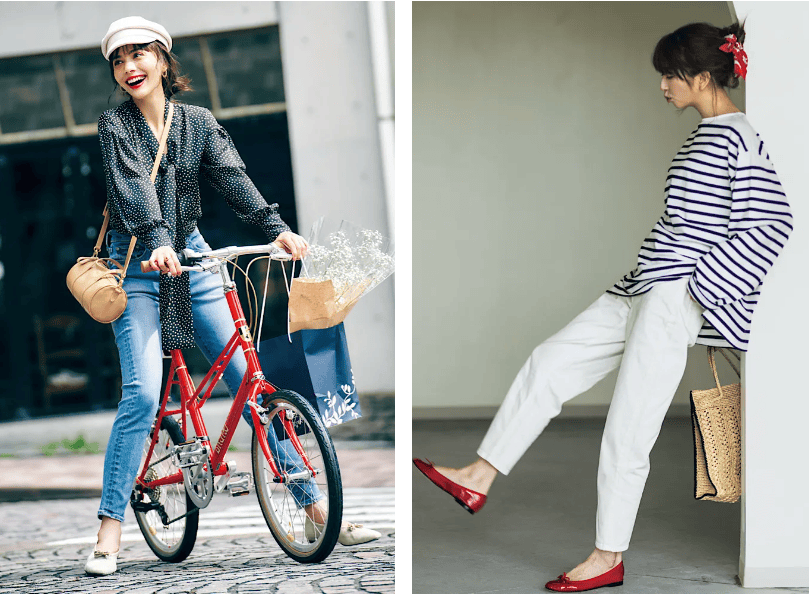 春天回头率最高的九分裤+平底鞋穿法，舒适时髦小个子也适合